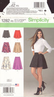 Simplicity 1282 Sewing Pattern, Misses' Skirts, Size 14-22, Uncut, Factory Folded