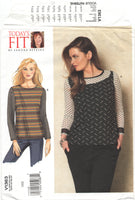 Vogue 1363 Sandra Betzina Loose Fitting Top, Uncut, F/Folded, Sewing Pattern Size 32-55