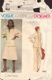 Vogue 1366 Jacket, Shirt, Skirt and Pants, Size 14, Partially Cut, Complete