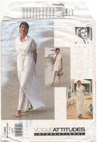 Vogue 1380 Betty Jackson Dress, Tunic, Top and Pants, Partially Cut, Complete Sewing Pattern Size (see description)