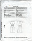 2000s Sewing Pattern: Vogue 1395 Rebecca Taylor Front Tie Knot Dress with Cap Sleeves, Uncut, Factory Folded, Size 8-16