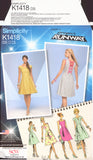 Simplicity 1418 Sewing Pattern, Misses' Dress, Size 4-12, Uncut, Factory Folded