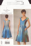 Vogue 1433 Sewing Pattern, Misses'/Misses' Petite Dress, Size 6-14, Neatly Cut Complete