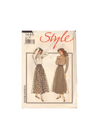 Style 1446 Sewing Pattern, Misses' Flared or Gathered Skirt, Size 12, Neatly Cut, Complete