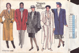 Vogue 1446 Sewing Pattern, Coat, Size 8-10-12, Neatly Cut, Complete