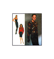 Style 1460 Fitted, Sweetheart Neckline Evening Dress and Sequin Edged Jacket, Uncut, F/Folded Sewing Pattern Size 12