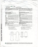 Vogue 1541 Sandra Betzina Loose Fitting Dress and Shirt, Uncut, F/Folded, Sewing Pattern Size 32-55