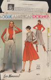 Vogue 1577 Sewing Pattern, Vest, Skirt, Culottes, Tops, Size 10, Cut, Complete
