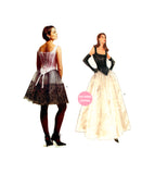 Vogue 1605 Evening Bustier Top and Full Skirt in Two Lengths, Cut, Complete, Size 8