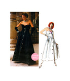 Vogue 1653 Strapless, Fit and Flare Dress in Two Lengths, Uncut, Factory Folded, Size 12