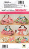 Simplicity 1680 Casserole and Dish Carriers in Five Styles, Uncut, Factory Folded Sewing Pattern