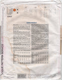Vogue 1707 Fitted, Lined Evening Dress in Two Lengths, Uncut, Factory Folded, Size 12-16