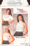 Vogue 1724 Sewing Pattern, Misses' Top, Size 14, Cut, Complete
