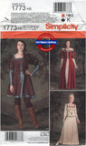 Simplicity 1773 GoT or LoTR Fantasy Costumes, Uncut, Factory Folded, Various Sizes