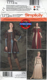 Simplicity 1773 GoT or LoTR Fantasy Costumes, Uncut, Factory Folded, Various Sizes