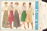 Vogue 1796 Sewing Pattern, Skirt, Waist 24, Uncut, Factory Folded