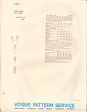 Vogue 1796 Sewing Pattern, Skirt, Waist 24, Uncut, Factory Folded