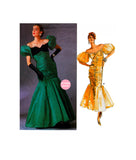 Vogue 1819 Evening Mermaid Dress in Two Lengths, Uncut, Factory Folded, Size 14