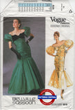 Vogue 1819 Evening Mermaid Dress in Two Lengths, Uncut, Factory Folded, Size 14