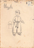 Weigel's 1891 Sewing Pattern, Boy's Dressing Gown, 1-2-4 yrs, Pre-cut, Complete