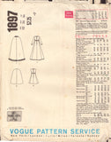 Vogue 1897 Sewing Pattern, Dress and Cape, Size 12, Uncut, Incomplete