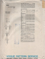 Vogue 1923 Blouson Shirt Dresses with Flared or Straight Skirt, Uncut, Factory Folded, Sewing Pattern Size 10