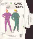Kwik Sew 1977 Sewing Pattern, Women's Jogging Suits, Size XS-XL, Uncut, Factory Folded