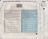 Vogue 2007 Sewing Pattern, Dress, Tunic, Skirt, Size 14-16-18, Partially Cut, Complete