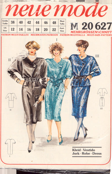 Neue Mode 20627 Sewing Pattern, Dress, Size 12-22, Uncut, Factory Folded