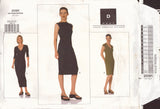 Vogue 2091 Sewing Pattern Dress Size 6-12 Partially Cut, Complete