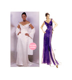 Vogue 2134 Evening Dress and Shawl, Uncut, Factory Folded, Size 12-16 or Cut Complete Size 12