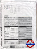 Vogue 2134 Evening Dress and Shawl, Uncut, Factory Folded, Size 12-16 or Cut Complete Size 12
