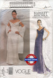 Vogue 2134 Evening Dress and Shawl, Uncut, Factory Folded, Size 12-16 or Cut Complete Size 12