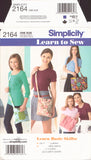 Simplicity 2164 Sewing Pattern, Bags, One Size, Uncut Factory Folded