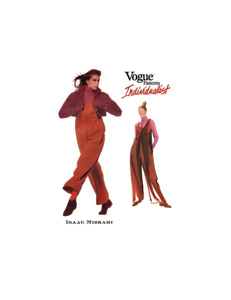Vogue 2219 Issac Mizrahi Jacket, Jumpsuit and Top, Uncut, F/Folded, Sewing Pattern Size 8