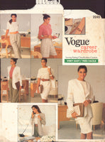 Vogue 2245 Sewing Pattern, Jacket, Dress, Top, Shorts and Pants, Size 12-14, Partially Cut, Complete