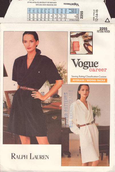 Vogue 2255, Misses' Jumpsuit, Size 12, Cut, Complete