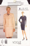 Vogue 2273 Sewing Pattern, Misses' Jacket & Skirt, Size 12-14-16, Partially Cut, Neatly Cut, Complete