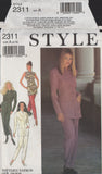 Style 2311 Sewing Pattern, Jacket, Skirt, Pants & Vest, Size 8-18, Uncut, Factory Folded