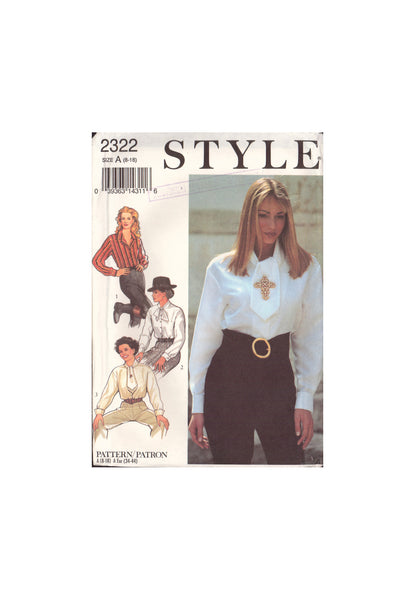Style 2322 Sewing Pattern, Women's Blouses, Size 8-10, Partially Cut, Complete
