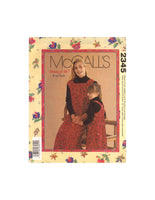 McCall's 2345 Children's And Girl's Jumper Dress Sewing Pattern Size Misses 8-22 Children 3-8 Uncut Factory Folded