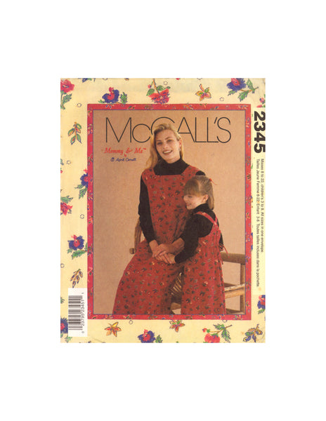 McCall's 2345 Children's And Girl's Jumper Dress Sewing Pattern Size Misses 8-22 Children 3-8 Uncut Factory Folded