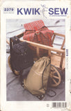 Kwik Sew 2379 Sewing Pattern, Back Packs, One Size, Partially Cut, Incomplete