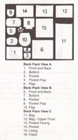 Kwik Sew 2379 Sewing Pattern, Back Packs, One Size, Partially Cut, Incomplete