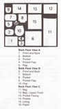 Kwik Sew 2379 Sewing Pattern, Back Packs, One Size, Partially Cut, Incomplete