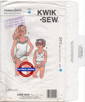 Kwik Sew 2411 Girls' Camisole and Panties, Uncut, Factory Folded Sewing Pattern Size 4-7 child (Copy)