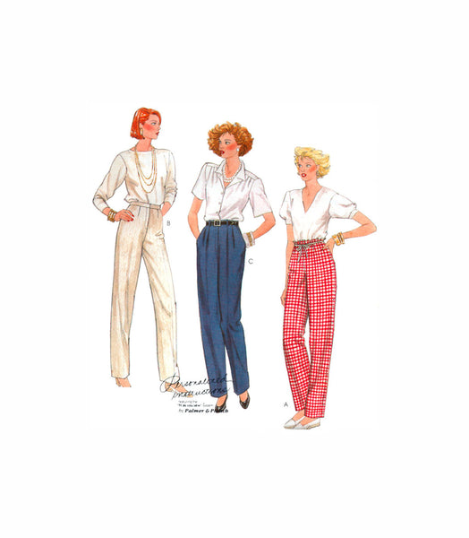 McCall's 2494 Palmer Pletsch Pants Fitting Shell and Straight or Tapered Leg Pants, Uncut, Factory Folded Sewing Pattern Plus Size 20
