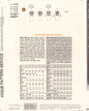Vogue 2501 Sewing Pattern, Dress, Size 8-10-12, Cut, Complete