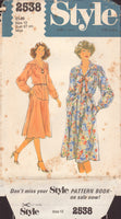 Style 2538 Sewing Pattern, Dress, Top and Skirt, Size 12, Cut, Complete