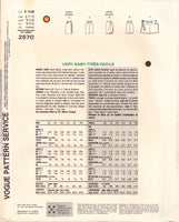 Vogue 2570 Sewing Pattern, Skirt, Size 8-10-12, Partially Cut, Complete